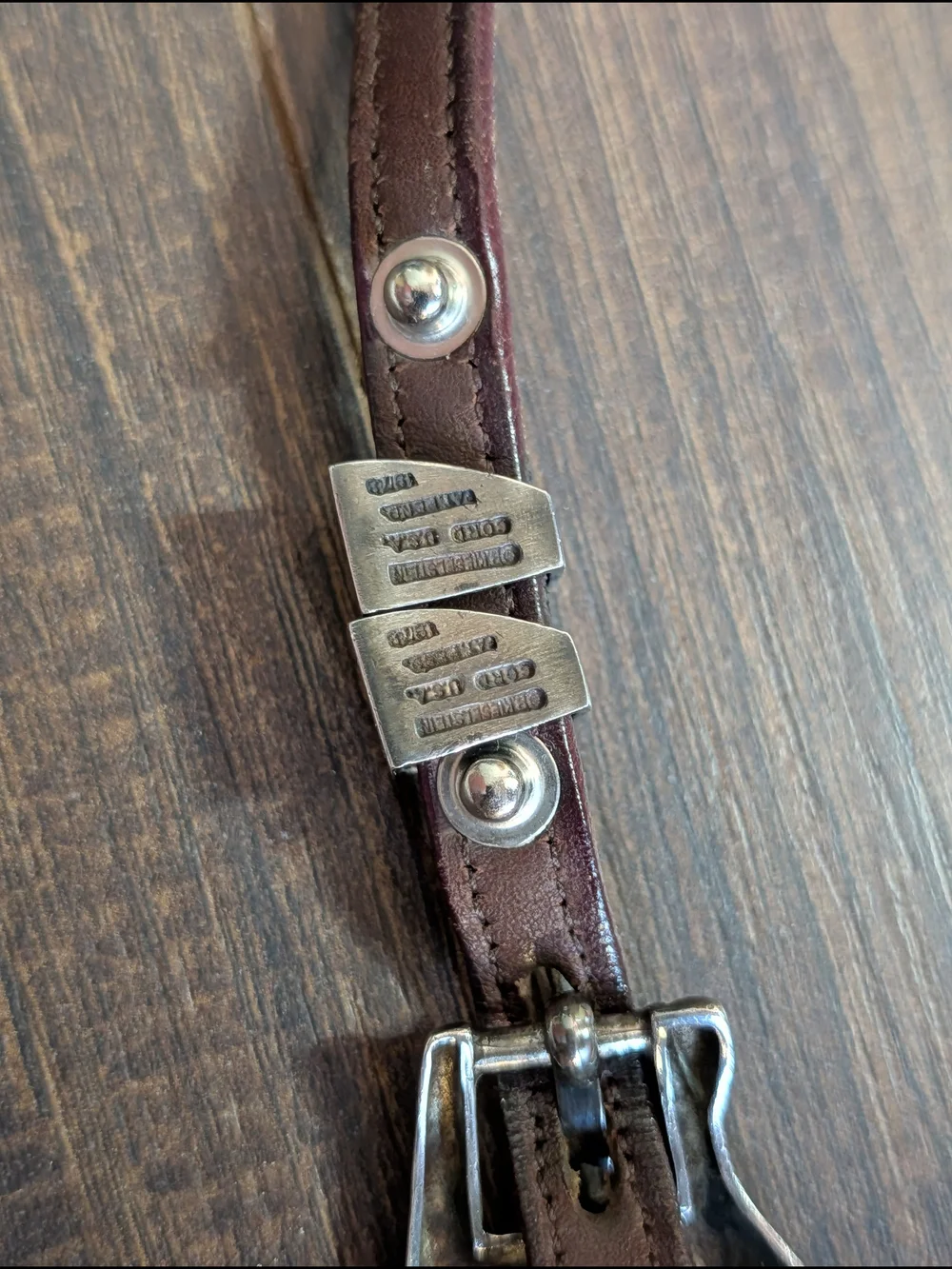 KIESELSTEIN-CORD Early VTG Burgundy Lizard Sterling Silver 4pc Western Belt